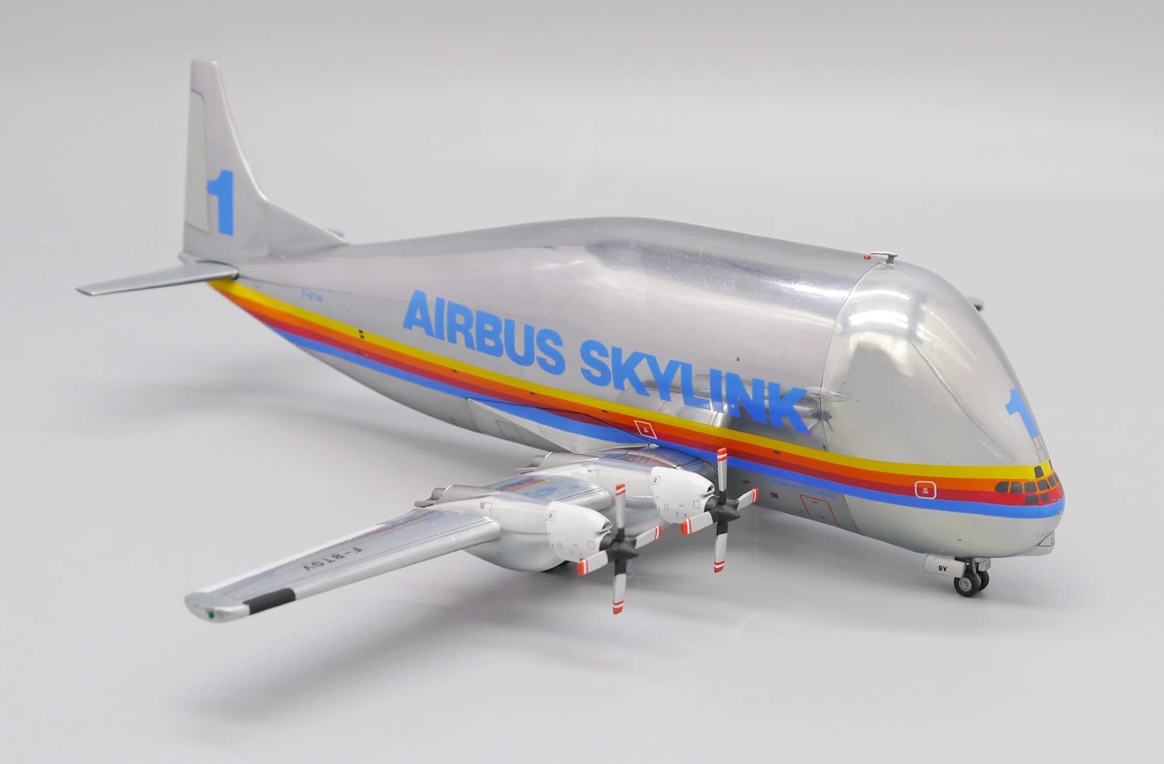 スーパーグッピー Aviationtag 金属色 LH2298 Aero-Spacelines 377SGT Super Guppy Airbus Industrie